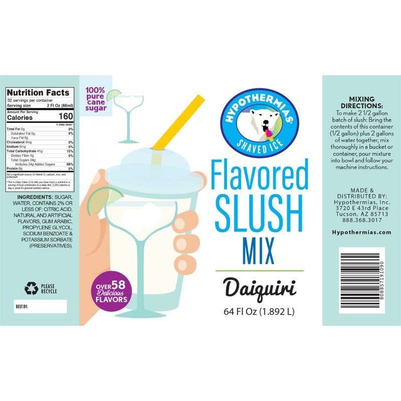 Daiquiri Slush Concentrate - Hypothermias.com