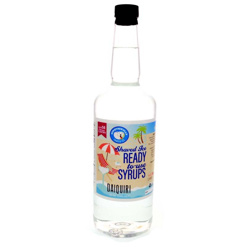 Hypothermias daiquiri pure cane sugar snow cone or shaved ice syrup 32 Fl Oz.