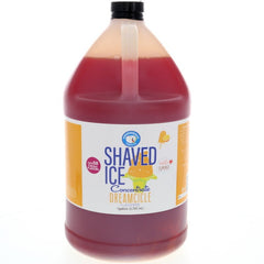 Hypothermias dreamcicle shaved ice or snow cone flavor syrup concentrate 128 Fl Oz.