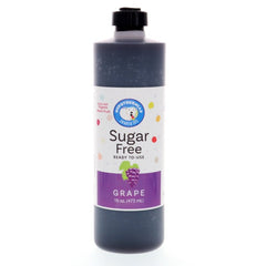 Hypotherimas grape monk fruit sweetened sugar free snow cone or shaved ice syrup 16 Fl Oz.
