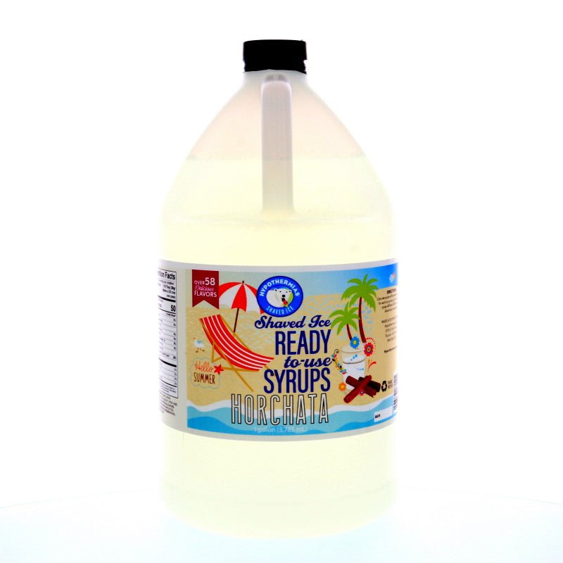 horchata snow cone or shaved ice syrup pure cane sugar 128 Fl Oz.