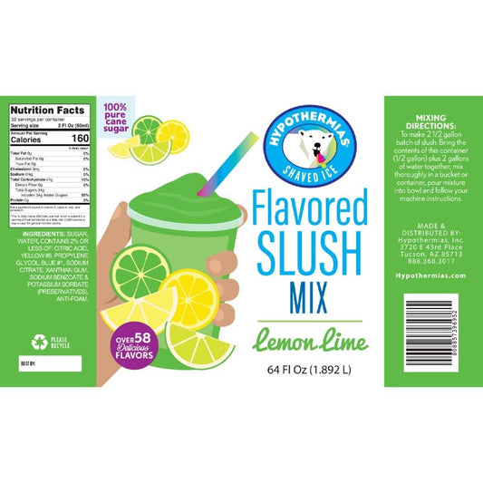 Lemon Lime Slush Concentrate - Hypothermias.com