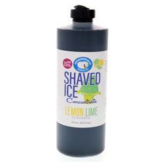 Hypothermias lemon lime shaved ice or snow cone flavor syrup concentrate 16 Fl Oz.