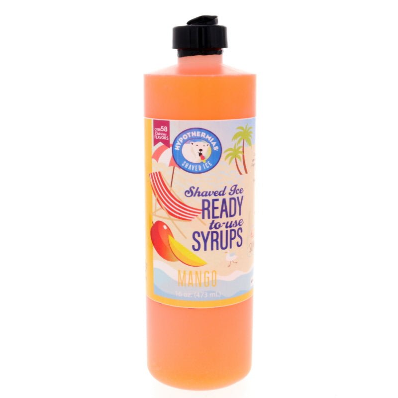 Hypothermias mango pure cane sugar snow cone or shaved ice syrup 16 Fl Oz.