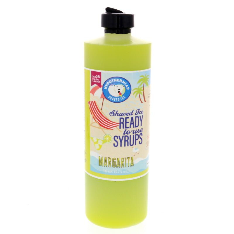 Hypothermias margarita pure cane sugar snow cone or shaved ice syrup 16 Fl Oz.