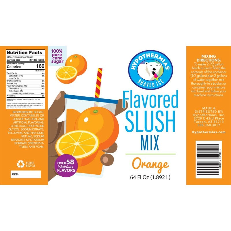 Orange Slush Concentrate - Hypothermias.com