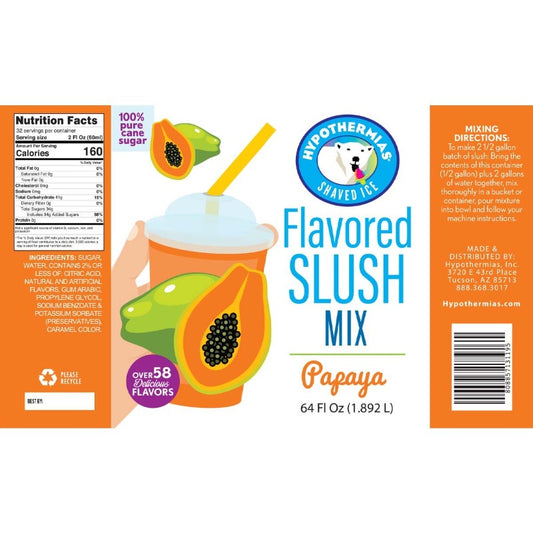 Papaya Slush Concentrate - Hypothermias.com