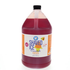 Hypothermias papaya shaved or snow cone flavor syrup concentrate 128 Fl Oz.