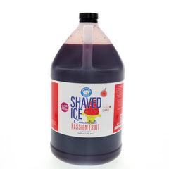 Hypothermias passion fruit shaved ice or snow flavor syrup concentrate 128 Fl Oz.