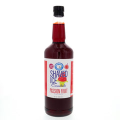 Hypothermias passion fruit shaved ice or snow flavor syrup concentrate 32 Fl Oz.