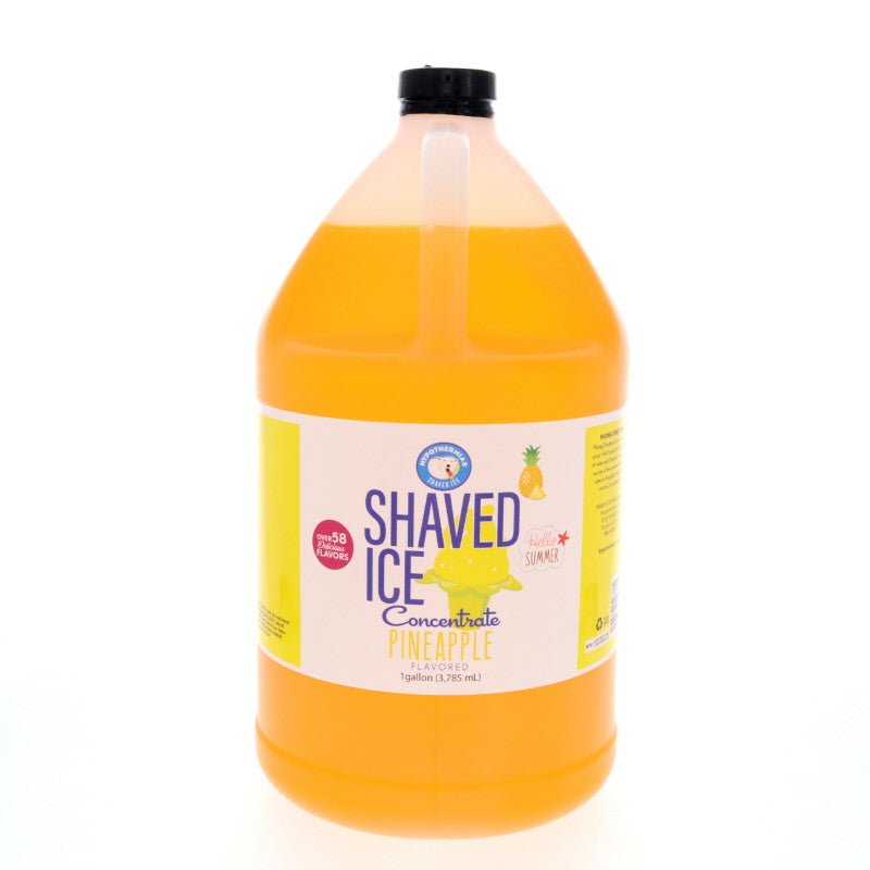 Hypothermias pineapple shaved ice or snow cone flavor syrup concentrate 128 Fl Oz.
