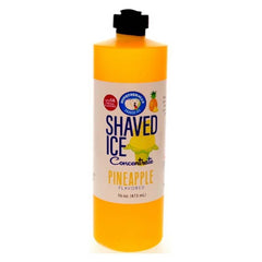 Hypothermias pineapple shaved ice or snow cone flavor syrup concentrate 16 Fl Oz.