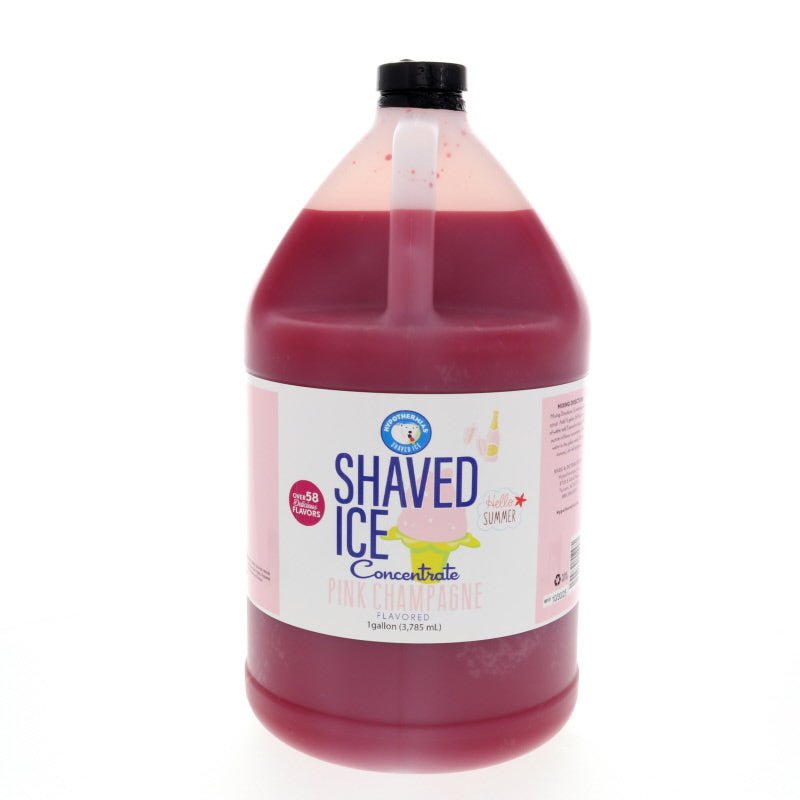 Hypothermias pink champagne shaved ice or snow cone flavor syrup concentrate 128 Fl Oz.