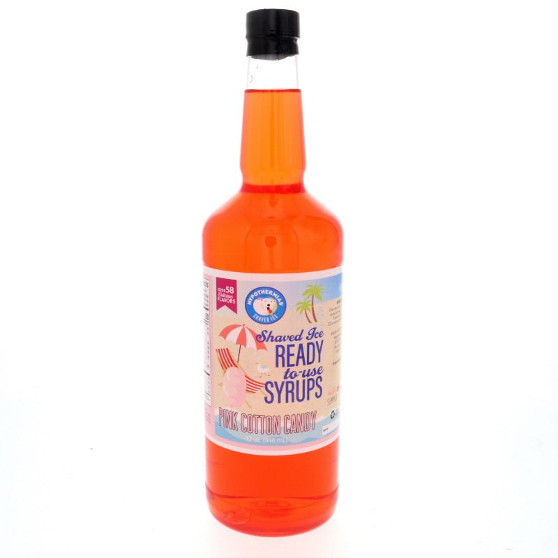 thumbnail image 2 of Hypothermias Pink Cotton Candy Flavor Syrup – For Snow Cone & Shaved Ice Machines 2 of 5