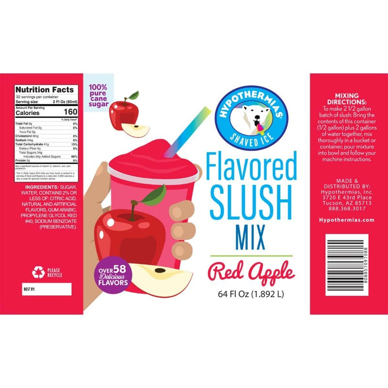 Red Apple Slush Concentrate - Hypothermias.com