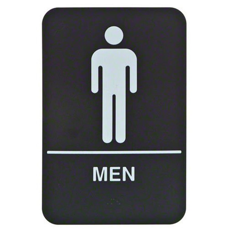 Sign-Men's Restroom with Braille - Hypothermias.com