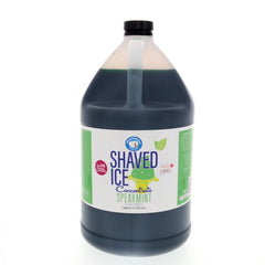 Hypothermias spearmint shaved ice or snow cone flavor syrup concentrate 128 Fl Oz.