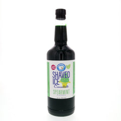 Hypothermias spearmint shaved ice or snow cone flavor syrup concentrate 32 Fl Oz.