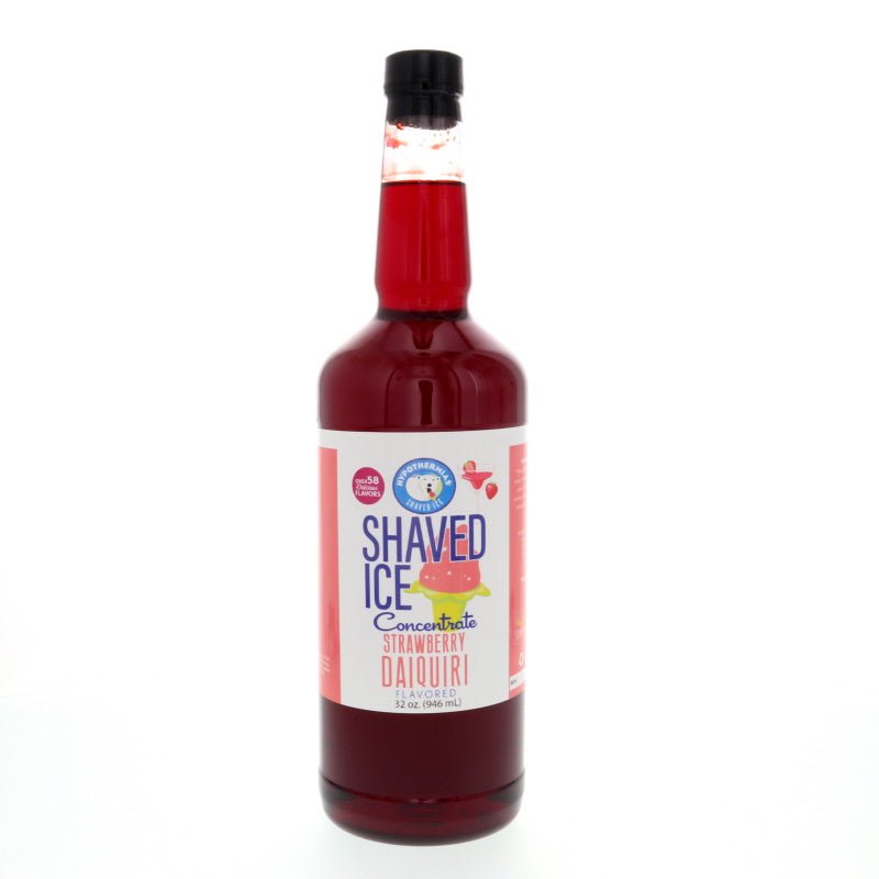 Hypothermias strawberry daiquiri shaved ice or snow cone flavor concentrate 32 Fl Oz.