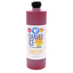 Hypothermias tangerine shaved ice or snow cone flavor syrup concentrate 16 Fl Oz.