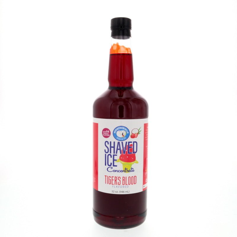 Hypothermias tigers blood shaved ice or snow cone flavor syrup concentrate 32 Fl Oz.