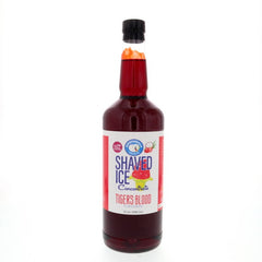 Hypothermias tigers blood shaved ice or snow cone flavor syrup concentrate 32 Fl Oz.
