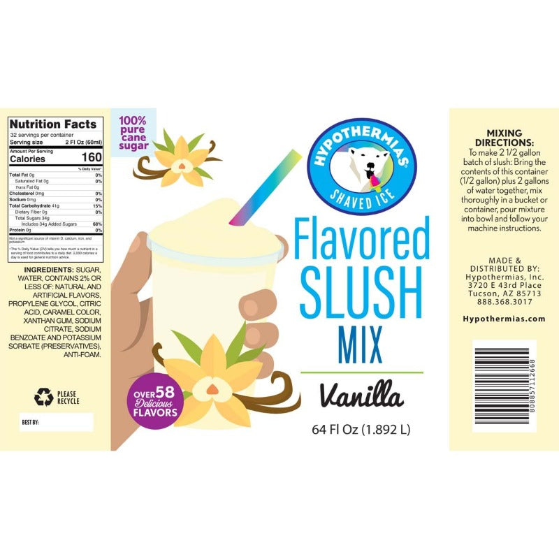 Vanilla Slush Concentrate - Hypothermias.com
