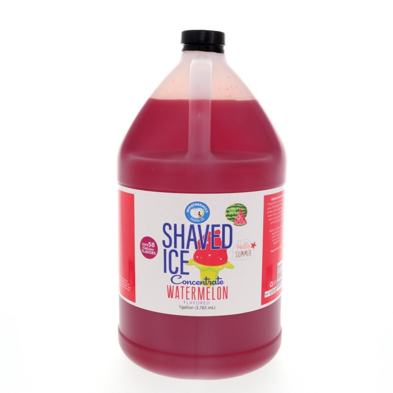 Hypothermias watermelon shaved ice or snow cone flavor syrup concentrate 128 Fl Oz.