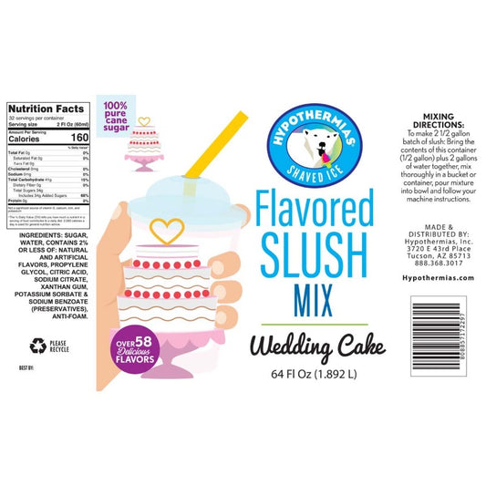 Wedding Cake Slush Concentrate - Hypothermias.com