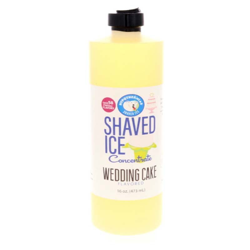 Hypothermias wedding cake shaved ice or snow cone flavor syrup concentrate 16 Fl Oz.