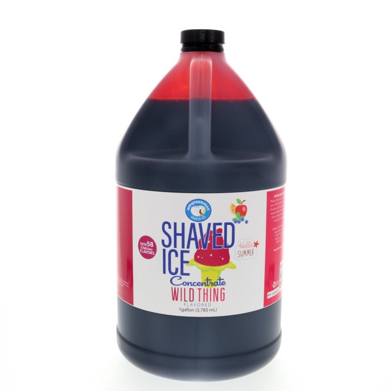 Hypothermias wild thing shaved ice or snow cone flavor syrup concentrate 128 Fl Oz
