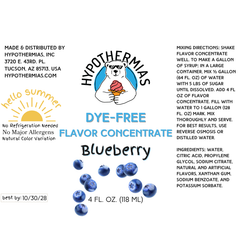 Blueberry – Dye-FREE Flavor Concentrate – For Snow Cone & Shaved Ice Syrup