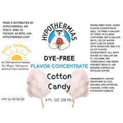 Cotton Candy – Dye-FREE Flavor Concentrate – For Snow Cone & Shaved Ice Syrup