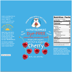 Cherry – Dye-FREE Sugar-Free Ready-to-Use Snow Cone & Shaved Ice Syrup – 16 Fl oz