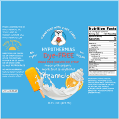 Dreamcicle – Dye-FREE Sugar-Free Ready-to-Use Snow Cone & Shaved Ice Syrup – 16 Fl oz