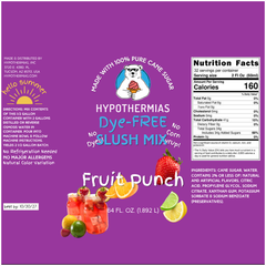 Fruit Punch - Dye-FREE Slush Syrup Concentrate – Half Gallon (64 fl oz)