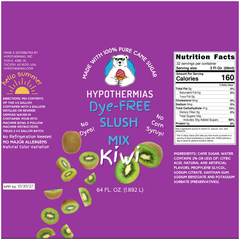 Kiwi – Dye-FREE Slush Syrup Concentrate – Half Gallon (64 fl oz)
