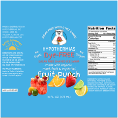 Fruit Punch – Dye-FREE Sugar-Free Ready-to-Use Snow Cone & Shaved Ice Syrup – 16 Fl oz