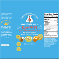 Honey Dew – Dye-FREE Sugar-Free Ready-to-Use Snow Cone & Shaved Ice Syrup – 16 Fl oz