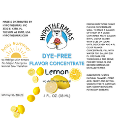 Lemon – Dye-FREE Flavor Concentrate – For Snow Cone & Shaved Ice Syrup