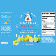 Lemon Lime – Dye-FREE Sugar-Free Ready-to-Use Snow Cone & Shaved Ice Syrup – 16 Fl oz