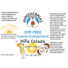 Piña Colada – Dye-FREE Flavor Concentrate – For Snow Cone & Shaved Ice Syrup