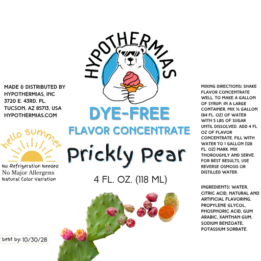 Prickly Pear – Dye-FREE Flavor Concentrate – For Snow Cone & Shaved Ice Syrup