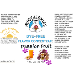 Passion Fruit – Dye-FREE Flavor Concentrate – For Snow Cone & Shaved Ice Syrup