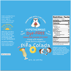 Piña Colada – Dye-FREE Sugar-Free Ready-to-Use Snow Cone & Shaved Ice Syrup – 16 Fl oz
