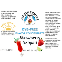 Strawberry Daiquiri – Dye-FREE Flavor Concentrate – For Snow Cone & Shaved Ice Syrup