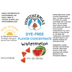 Watermelon – Dye-FREE Flavor Concentrate – For Snow Cone & Shaved Ice Syrup
