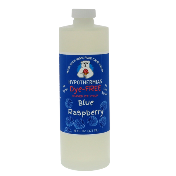 Hypothermias Dye-FREE Shaved Ice & Snow Cone Syrup | Blue