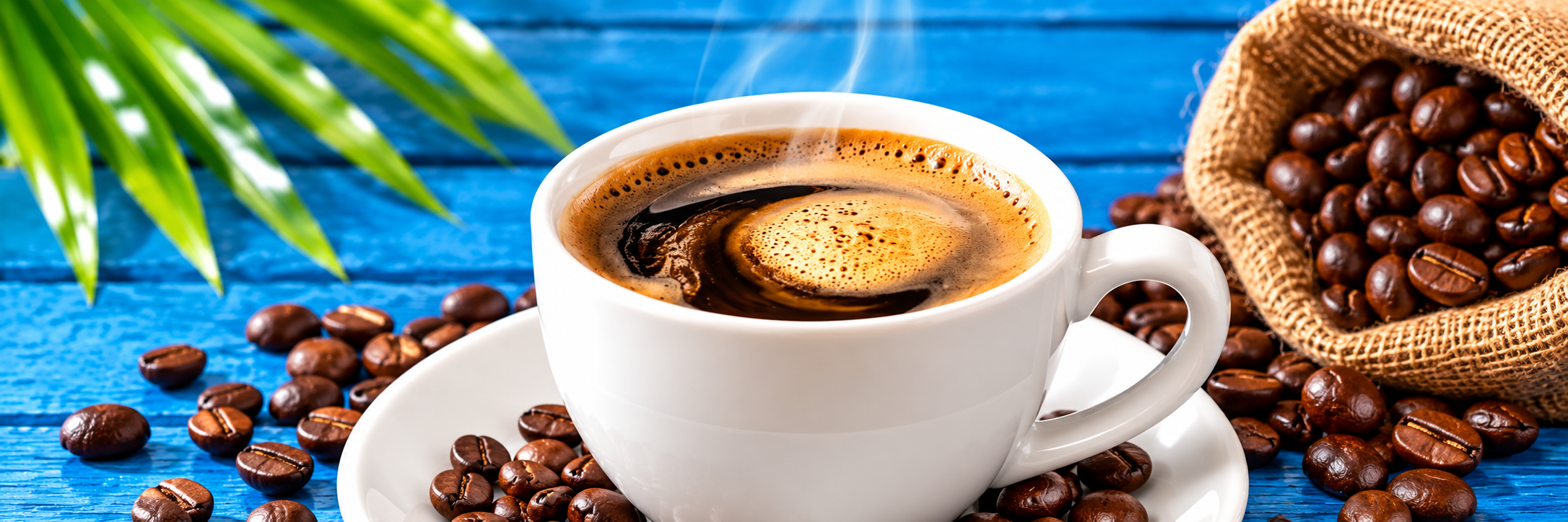 Hot coffee with coffee beans for Hypothermias coffee flavoring syrups.