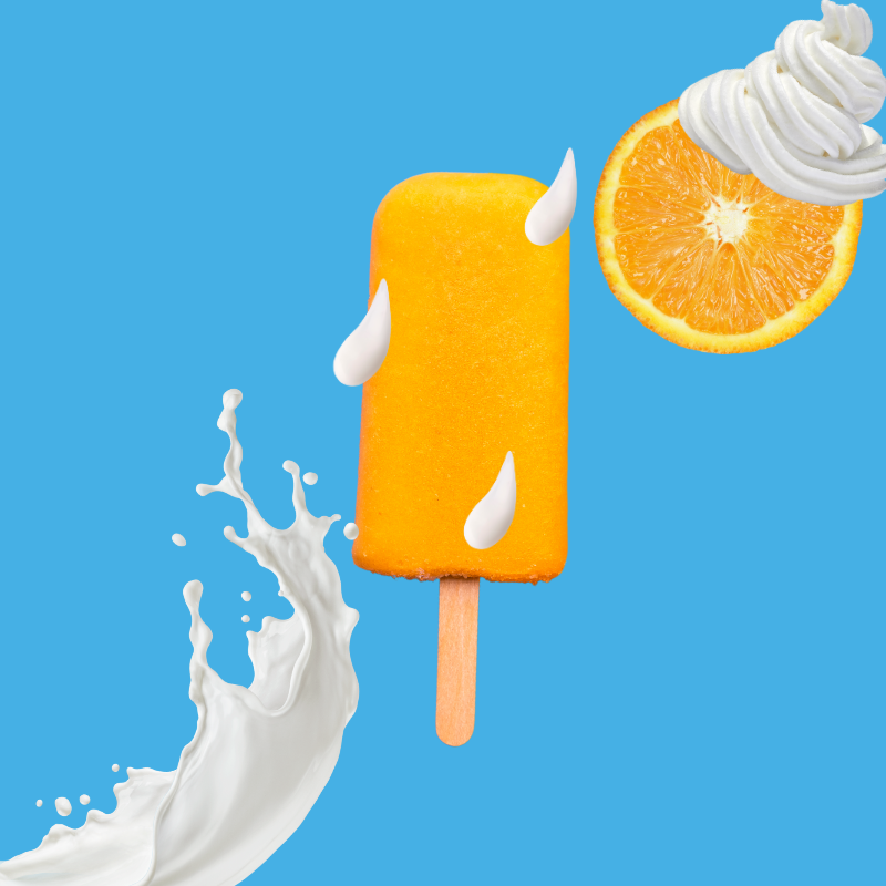 Dreamcicle – Dye-FREE Sugar-Free Ready-to-Use Snow Cone & Shaved Ice Syrup – 16 Fl oz